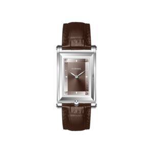 Montre à quartz de luxe <span class=keywords><strong>Formil</strong></span> FL5790 avec boîtier en acier inoxydable 316L, forme carrée, bracelet en cuir unisexe, résistante à l'eau 3BAR - Product Image 5