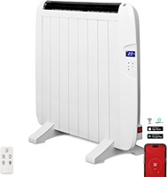 Radiateur mural silencieux à économie d'énergie 1200W, contrôlé par application, télécommande, protection contre la surchauffe, aluminium 249