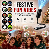 Projecteur USB Rotatif pour Voiture, Lampe de Projection à Motifs pour Noël, Décoration Intérieure de Voiture et Fêtes à Domicile