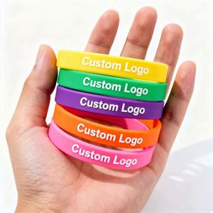 Multi-Color Printed Logo for Team Building and Celebrations Silicone Wristbands - Product Image 3