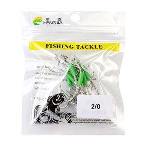10 pièces/sac Hameçons lumineux <span class=keywords><strong>pour</strong></span> crevettes vivantes, hameçons de pêche à l'appât vivant <span class=keywords><strong>pour</strong></span> eau salée, <span class=keywords><strong>pour</strong></span> la pêche au bar, au <span class=keywords><strong>brochet</strong></span> et au poisson-chat - Product Image 6