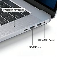 Ordinateur portable gaming OEM 15,6 pouces ultra-plat, écran AMD FHD IPS, clavier anglais, caméra, pour ordinateurs portables professionnels.