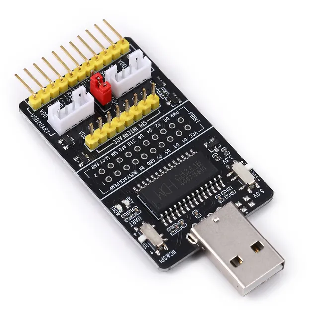 All-in-One 1 CH341A USB SPI I2C IIC UART TTL ISP Serial Adapter Module EPP/MEM Converter for RS232 RS485 Debugging ICs Product