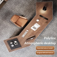 Meubles de bureau, design moderne, bureau de direction en bois moderne de luxe et chaise, ensemble table et chaise de bureau