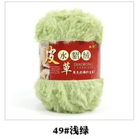 Hochwertiges Hands tricken Fancy Yarn 100% Polyester Faux Nerz wie Pelz garn zum Häkeln Stricken