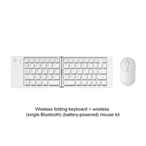 Teclado y Ratón Inalámbricos Recargables Slim con Bluetooth, Mini Teclado Silencioso Tipo Tijera y Juego de Ratón - Product Image 1