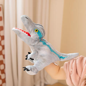 Simulierte Dinosaurier Kopf Handpuppe Spinosaurus Triceratops Plüsch tier Spielzeug Geschenk für Kinder Dino Puppe mit PP Baumwolle Füllung - Product Image 6