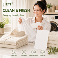 Lembaran Deterjen Cuci Pakaian 36 Lembar 72 Cucian Aroma Segar 2 in 1 Berlubang Pasokan Pabrik Grosir Untuk Importir Dan Distributor