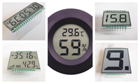 Module d'affichage LCD industriel HTN haute luminosité pour panneau d'instrumentation extérieur, affichage LCD TN à segments pour température et humidité