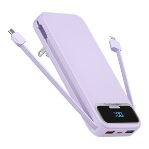Banco de energía portátil de gran capacidad <span class=keywords><strong>para</strong></span> <span class=keywords><strong>iPhone</strong></span>, <span class=keywords><strong>cargador</strong></span> rápido de 22,5 W con cable integrado ultrafino Original y superventas de 10000mAh - Product Image 1