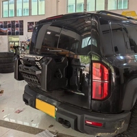 Support de roue de secours chromé pour hayon arrière, style tout-terrain, à fixer par boulons, protection pour Tank300 212 T01 Haval Raptor Leopard 5