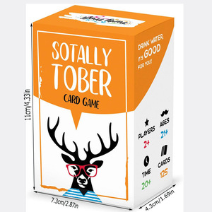 Nouveau <span class=keywords><strong>jeu</strong></span> de cartes pour adultes Totally Tubular Paper Drinking Games, entièrement en anglais, pour soirées alcoolisées - Product Image 3