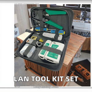 <span class=keywords><strong>Kit</strong></span> Tester cavo di rete LAN UTP con connettore RJ45 Stripper cacciavite pinza crimpatura pinze-alimentato a mano OEM personalizzabile - Product Image 4