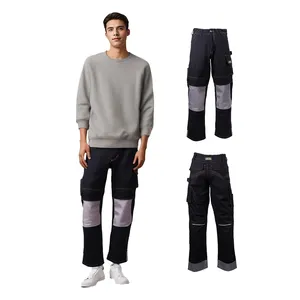 High quality custom production water resistant durable workwear trousers for men cargo pants with tool pockets