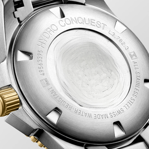 Reloj mecánico de acero inoxidable Longinesing con una gran esfera verde dorada y marcadores de hora llamativos para uso diario - Product Image 6