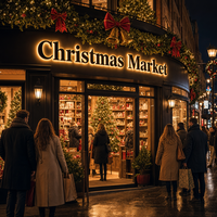 Lettres lumineuses LED rétroéclairées MACCAN personnalisables en acier inoxydable pour publicité extérieure, logo, projets d'Halloween et de Noël