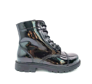 TSA10 Custom Fashion Uniform Shinny <b>Leather</b> Cross Bow Ankle Boots 36-48 Cow <b>Leather</b> or PU <b>Synthetic</b> <b>Leather</b> - Product Image 1