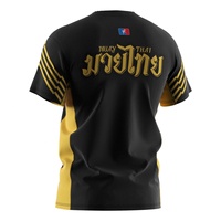 Vêtements de sport respirants à sublimation, t-shirt de Muay Thai pour hommes, t-shirt de Muay Thai pour l'entraînement de boxe