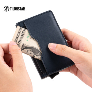 TILONSTAR TVC109 <b>Rfid</b> Aluminum Pop up Bank Card Protector <b>Wallets</b> Leather Id Credit Card Holder <b>Wallet</b> - Product Image 4