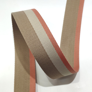 Chất lượng cao đôi mặt ánh sáng cà phê + MAI + Cam Polyester Vải Túi dây đeo 38mm - Product Image 5