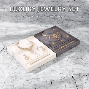 Chất Lượng Cao Nhung Khay Đồ Trang Sức Từ Nhà Máy Đa Mục Đích Vòng Đeo Tay Vòng Cổ Bông Tai Giá Bảng Hiển Thị Cho Cửa Hàng Đồ Trang Sức - Product Image 2