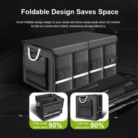 Bolsa de Almacenamiento Impermeable de Gran Capacidad, Organizador de Maletero para SUV/Sedán, Plegable, Ligero, Portátil, para Viajes en Auto