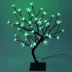 LED Kirschblüten baum Licht mit Timer-Batterie betriebene LED beleuchtete Blumen tischplatte-beleuchtete Bonsai Baum Tisch lampe Modern