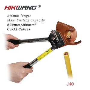 J40 Portable Single Core Cable Cutter 300mm2 Copper Ratcheting Cable Cutter Ratchet Electrical Wire Cutter Manual