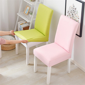 Wholesale Solid Color Stretch <strong>Chair</strong> <strong>Covers</strong> <strong>Half</strong> Back Polyester <strong>Chair</strong> Slipcovers for Living Room Wedding Hotel Kitchen Dining - Product Image 1