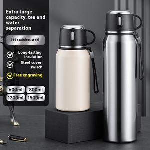 <span class=keywords><strong>Grande</strong></span> <span class=keywords><strong>Capacité</strong></span> Portable En Acier Inoxydable Bouteille D'eau Gobelet Isotherme Fiole À Vide <span class=keywords><strong>Thermos</strong></span> avec Nouveau Design Couvercle Sports Drinkware - Product Image 2