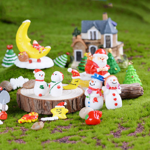 Venta Caliente de Fábrica: Serie Navideña en Miniatura, Manualidades de Resina, Mini Muñecos de Nieve de Resina, Decoración Navideña para el Hogar, Decoraciones para Jardín - Product Image 4