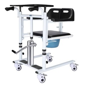 Heavy Duty 4-in-1 Medical Commode Chair 400lbs Capacity Adjustable Arms Back Padded Toilet Potty Seniors Therapy Supplies - Product Image 2