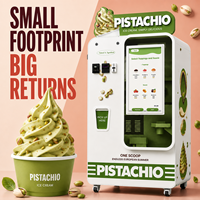 Máquina Expendedora de Helado Suave de Acai para Cafeterías, Centros Comerciales, Tiendas de Postres y Venta al por Menor de Autoservicio