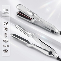 Lisseur de cheveux infrarouge professionnel, fer à lisser de salon avec écran LCD, produit nano pour le lissage des cheveux