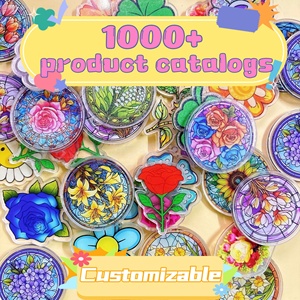 Pièces acryliques personnalisables en forme et couleur variées, motif dessin animé, 500g, frais de moulage réduits, pour accessoires de badges DIY, perles focales, faible <span class=keywords><strong>OMQ</strong></span> - Product Image 1