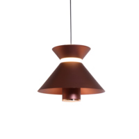 Lampe suspendue contemporaine à hauteur réglable, LED 3000K lumière blanc chaud, construction en fer forgé, finition noire, forme sablier