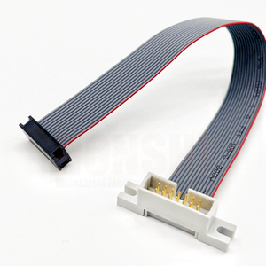 Cabo de Fita Eletrônico IDC Personalizado 6-64 Pinos Passo de 2.54mm Revestimento em PVC Conector Adaptador Banhado a Ouro - Product Image 1