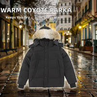 Veste coupe-vent classique noire pour homme, légère, à boutons pression, en nylon, streetwear, vêtements d'extérieur, logo personnalisé