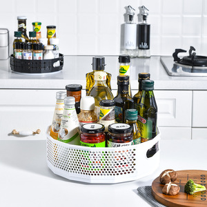 High Quality Non-skid Turntable <b>Spice</b> Organizer Rotatable Kitchen Multi-function <b>Rotating</b> Storage <b>Rack</b> - Product Image 4
