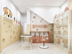 Diseño Interior Moderno Nórdico para Salón de Peluquería Canina, Muebles Personalizados, Solución Integral para Tienda de Spa para Mascotas - Product Image 5