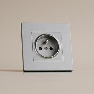 Cadre PC ignifuge France prise murale électrique pour les pays français prises de courant murales modernes 220V blanc noir gris - Product Image 2