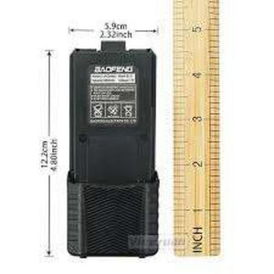 แบตเตอรี่ลิเธียมแบบหนา Baofeng UV-5R รุ่น 18650 BL-5 สำหรับ Baofeng <span class=keywords><strong>5RE</strong></span>/5RT/UV5RA TYPE-C ความจุ 3800mAh - Product Image 5