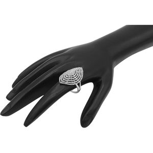 Anillo de Diamantes con Corte Marquesa de Plata de Ley Jewelspaark, 1.17 Ct, Color G, Anillo de Boda para Mujer - Product Image 3