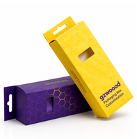 Boîte de présentation pour raquettes de padel avec manchon de protection, en carton 350g, avec carte de suspension pour accessoires de pickleball, couleur personnalisable