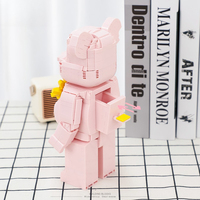 Ensemble de micro-blocs de construction Ours Violent Tournesol, Modèle 3D à emboîter, Jouet, Décoration de bureau de jeu, OEM