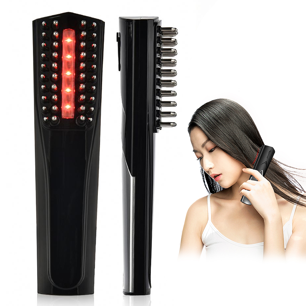 Handheld Laser Hair Regrowth Growth Comb Men And Women Hair Electric Stimulator Scalp Massager Comb