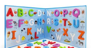 Personnalisé Réfrigérateur Aimant <span class=keywords><strong>Alphabet</strong></span> Puzzle Magnétique EVA Lettres et Chiffres Livre pour Enfants - Product Image 3