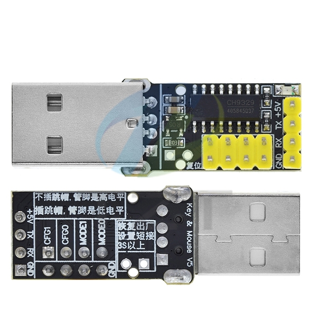 TZT CH9329 Module UART/TTL Serial Port to USB HID Full Keyboard Mouse Driver-Free Game Bevelopment Box