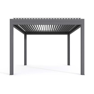 Pergola à lames orientables en aluminium imperméable, vente directe d'usine, pour jardin, terrasse, patio, abri de jardin, auvent. - Product Image 6