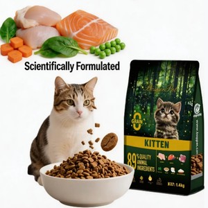 Nourriture sèche pour chats hautement nutritive, riche en protéines, favorisant l'immunité, croquettes sèches pour chats de taille moyenne à grande - Product Image 3